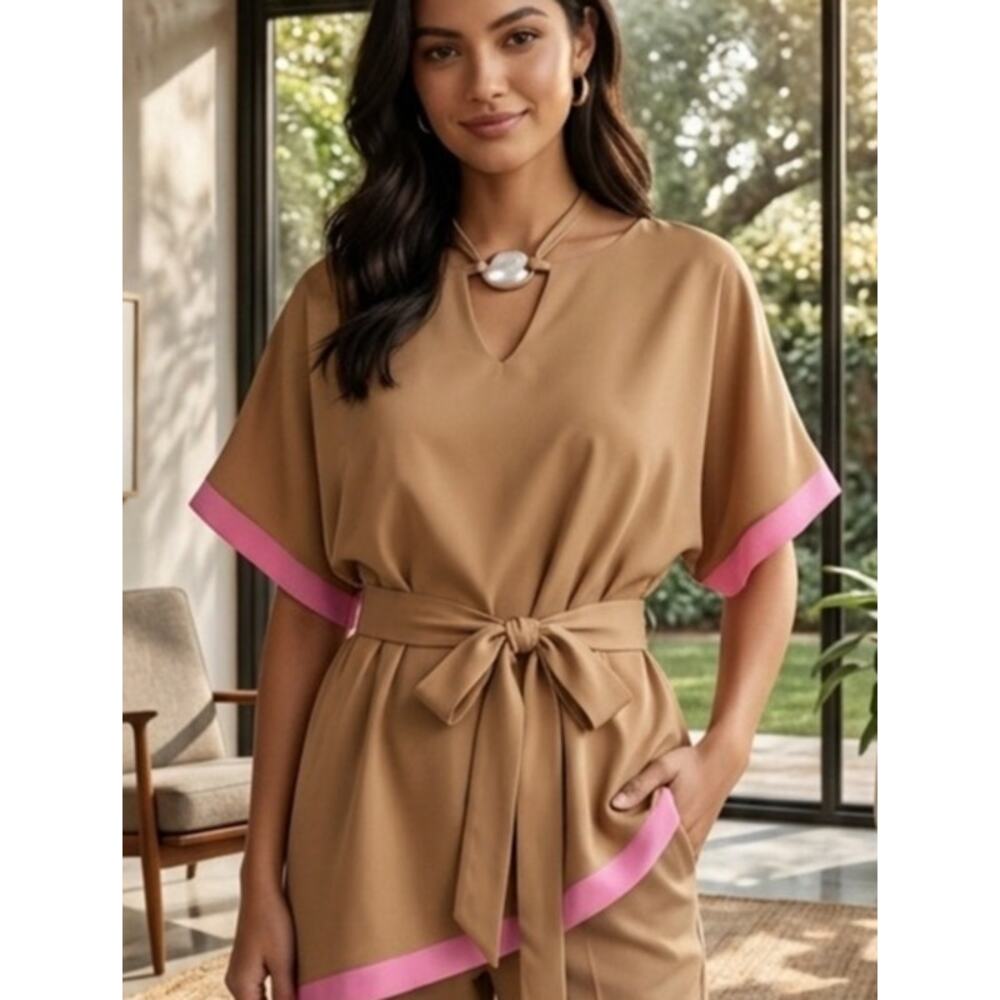 C. Luce asymmetrical hem blouse